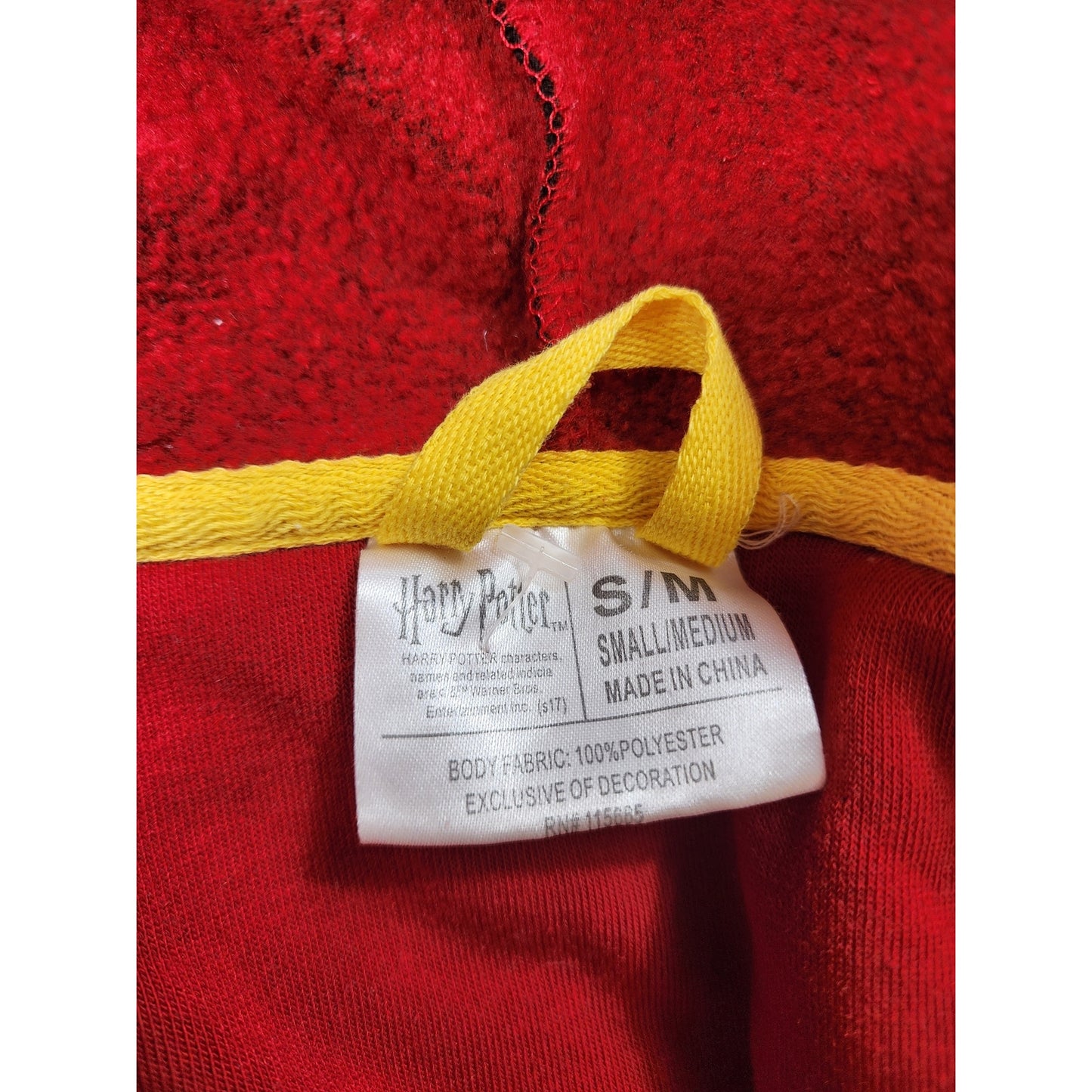 Harry Potter Gryffindor Robe Hoodie Small Medium Cosplay Wizard Cape Loungewear