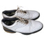 FootJoy Golf Shoes Mens 10W White Leather Classic Spiked Cleats Flex Zone 53163