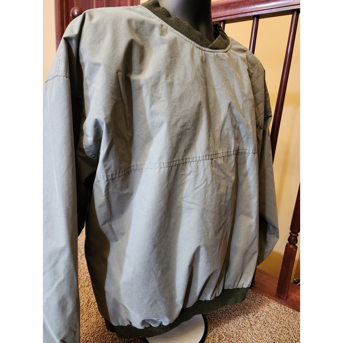 Bob Allen Shooting Jacket Pullover Men Large Green Long Sleeve Sportsman Outdoor