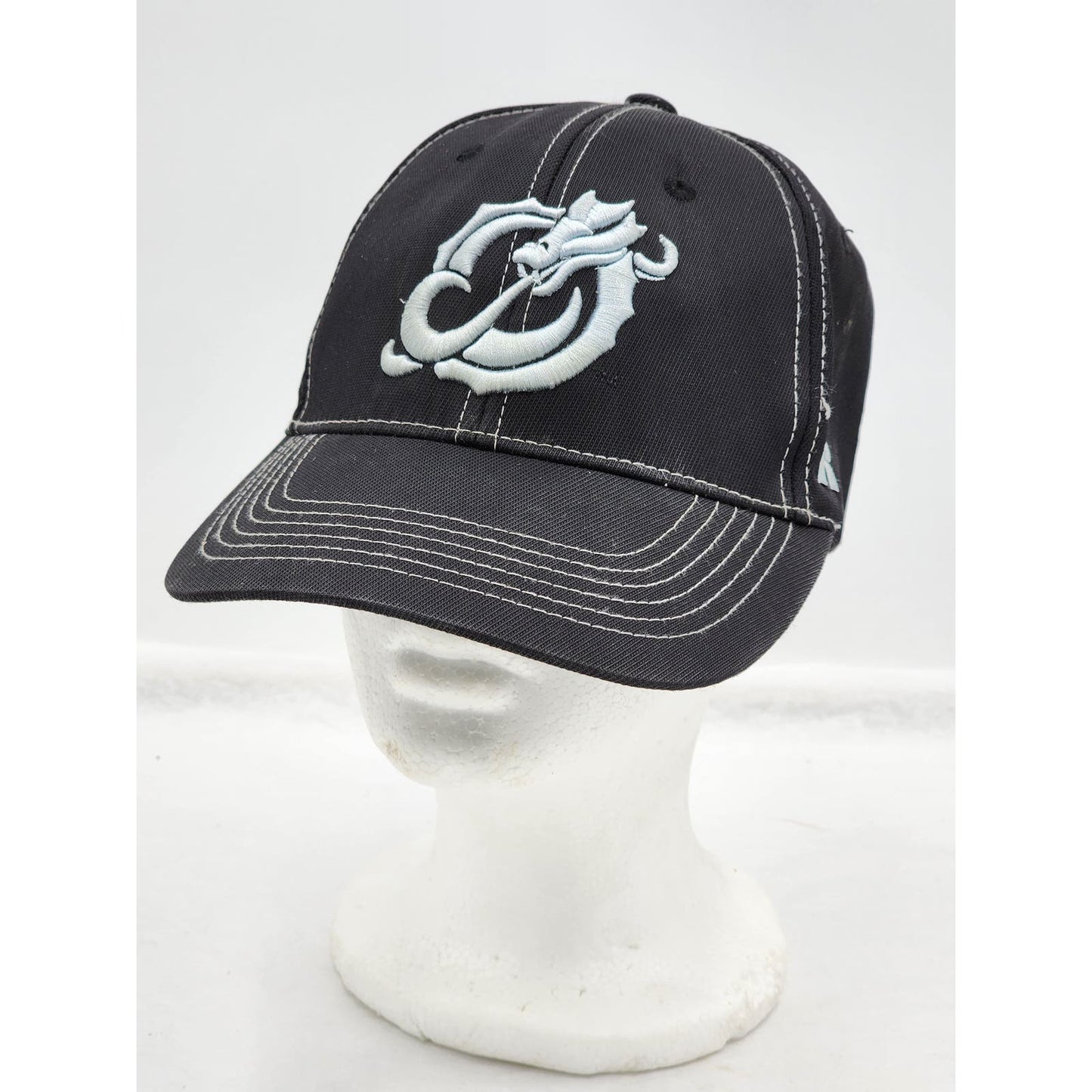 Russell Dragons Hat Black Embroidered Dragon Form Baseball Cap Adjustable