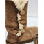 UGG Boots Womens Size 6 Bailey Short Tall Folded Chestnut Faux Fur 1873