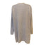 Andrea Behar Womens Large Beige Ribbed Knit Long Cardigan Sweater V Neck Cozy