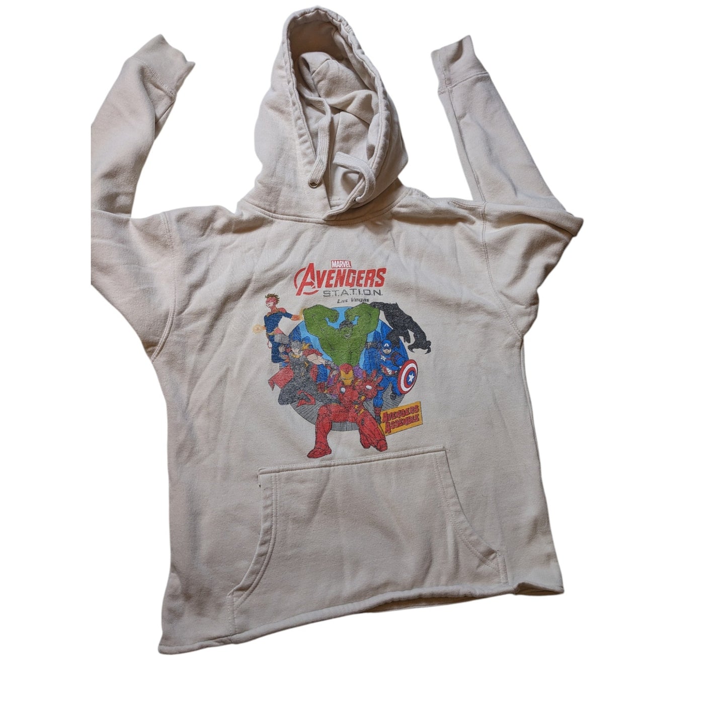 Marvel Avengers Hoodie Men Medium Avengers Station Las Vegas Pullover Sweatshirt