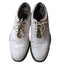 FootJoy Golf Shoes Mens 10W White Leather Classic Spiked Cleats Flex Zone 53163