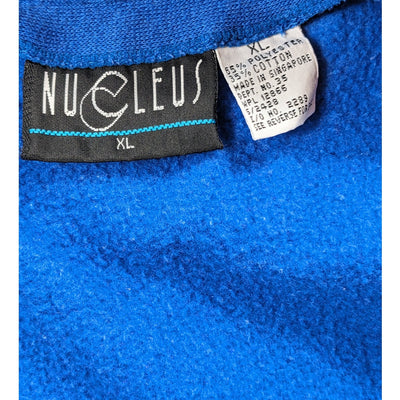 Vintage Nucleus Cardigan Sweater Mens Large/XL Womens XL Blue White Colorblock