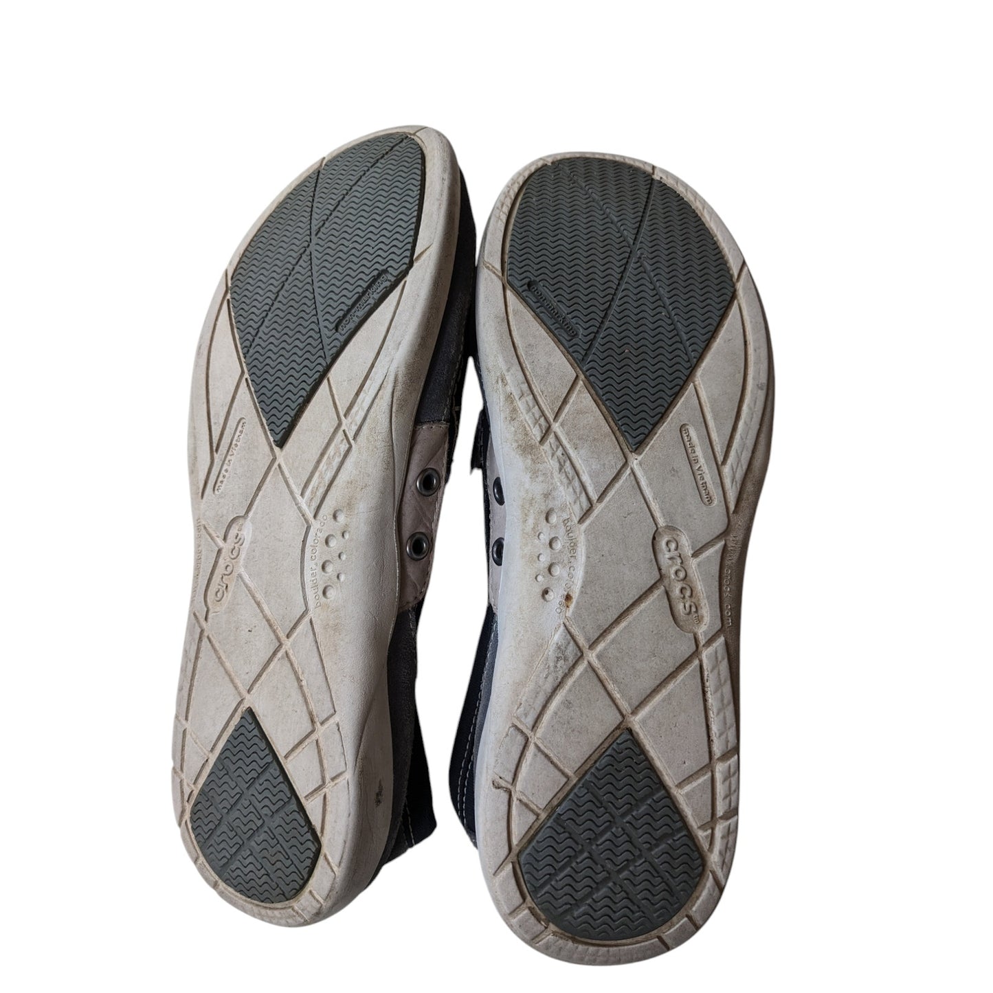 Crocs Shoes Mens 10 Canvas Slip On Loafers Comfort Lightweight Travel Boating
