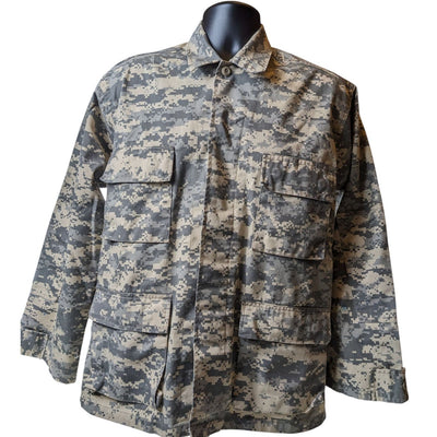 Rothco Combat Shirt Mens Medium Force BDU Camo Jacket Military Tactical Army