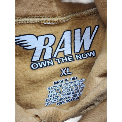 Rawyalty RAW World Tour Hoodie Mens XL Eagle Graphic Rhinestone USA Sweatshirt