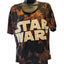 Star Wars Her Universe Women Small Short Sleeve Black Brown Tie Dye Pattern Geek