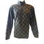 Eddie Bauer Men's Large Fleece Pullover Jacket Aztec Diamond Pattern Green