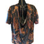 Star Wars Her Universe Women Small Short Sleeve Black Brown Tie Dye Pattern Geek