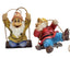 Disney Snow White Seven Dwarfs Swinging Figures Pair Whimsical Happy Bashful