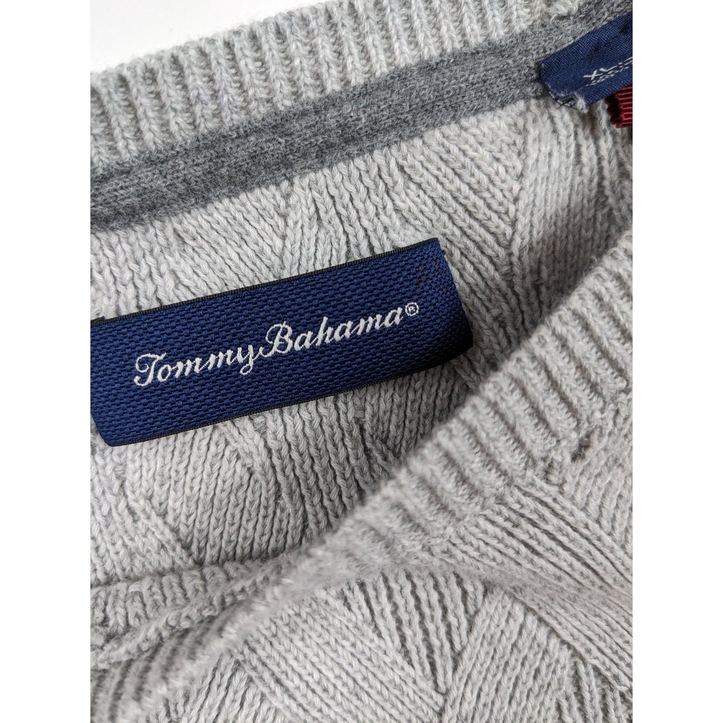 Tommy Bahama Sweater Mens Size XL Cable Knit Crewneck Sweatshirt Pullover Marlin