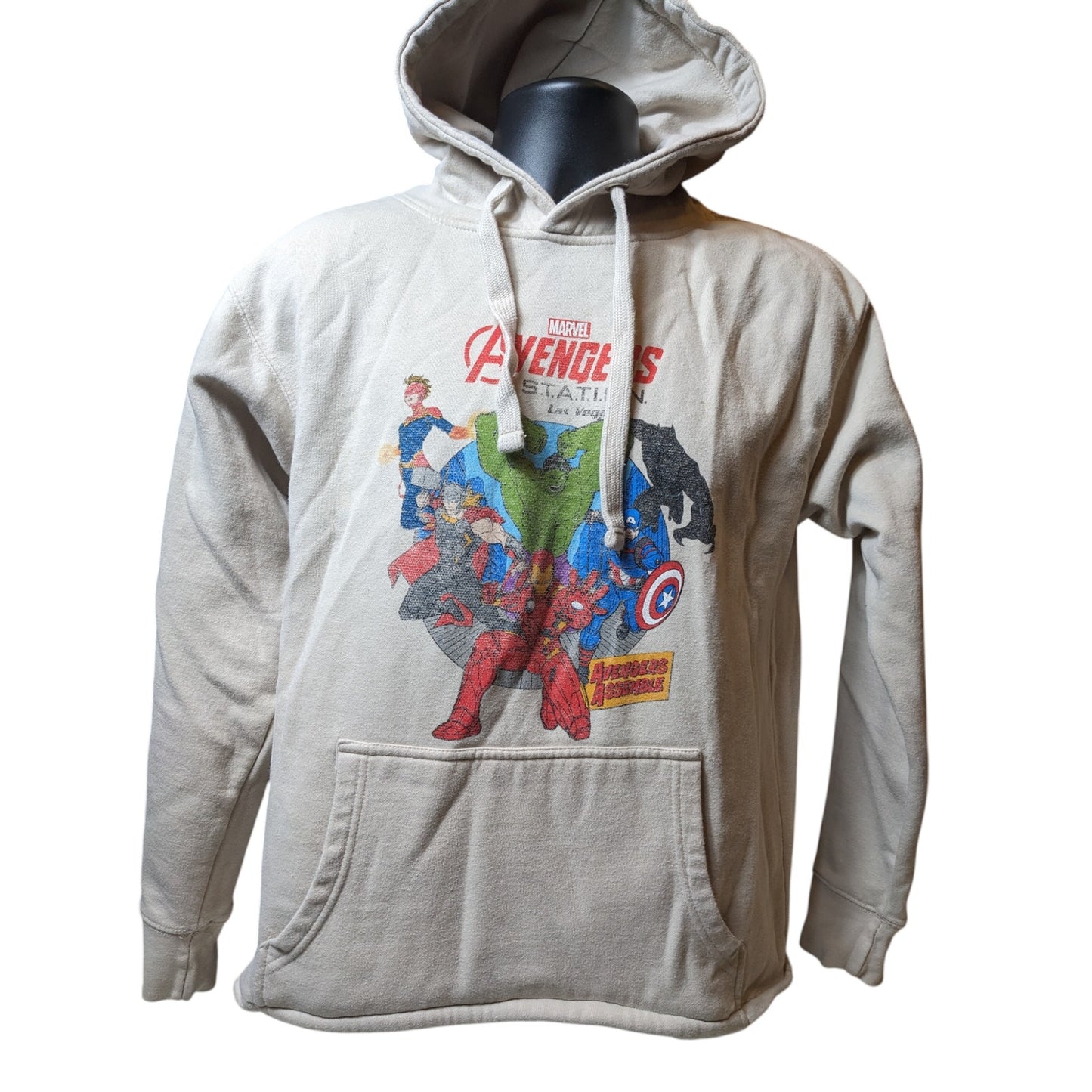 Marvel Avengers Hoodie Men Medium Avengers Station Las Vegas Pullover Sweatshirt
