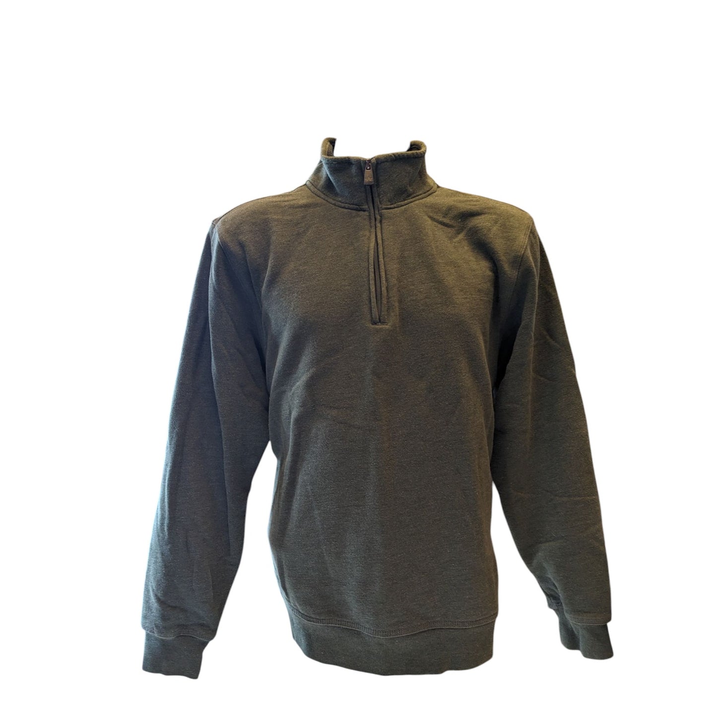 Arrow Sweatshirt Mens Large Green Quarter Zip Pullover Casual Warm Fleece