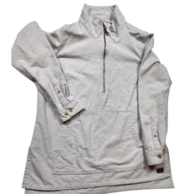 LL Bean Pullover Mens Medium Sweatshirt Quarter Zip Outdoor Casual Hiking Rugged
