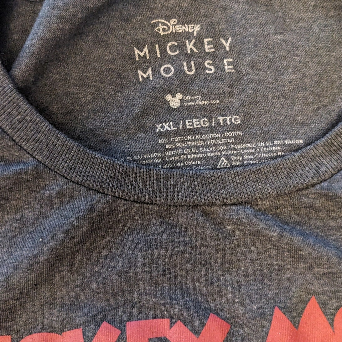 Disney Mickey Mouse Friends Shirt Mens XXL Goofy Donald Pluto Short Graphic Tee