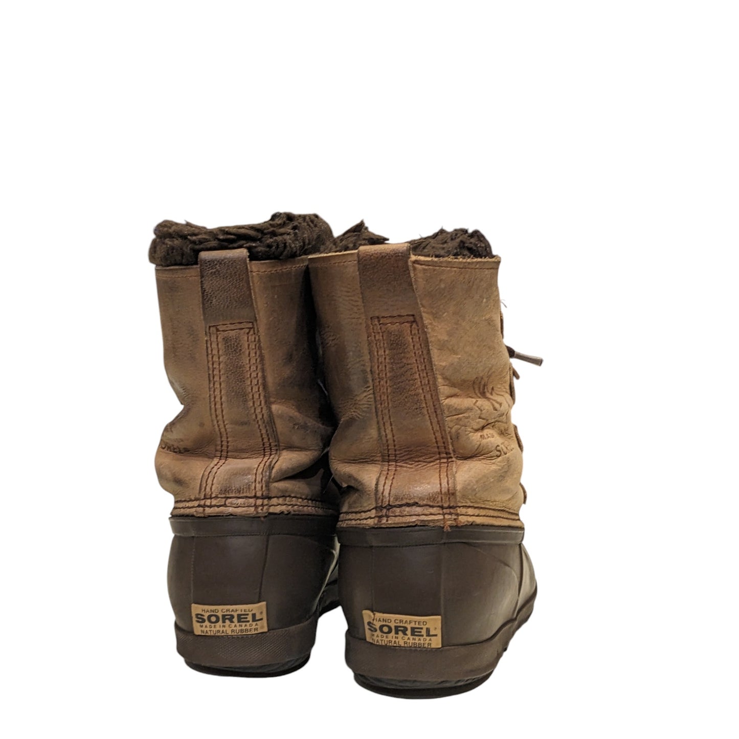Sorel Kaufman Boots Womens Size 10 Winter Snow Leather Rubber Waterproof Canada