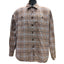 Wrangler Mens XL Brown Flannel Shirt Long Sleeve Button Down Plaid Workwear