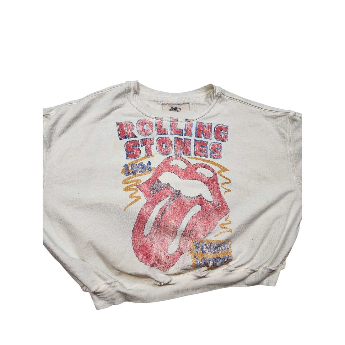 Rolling Stones x People of Leisure Sweatshirt Small 1994 Tongue Voodoo Lounge