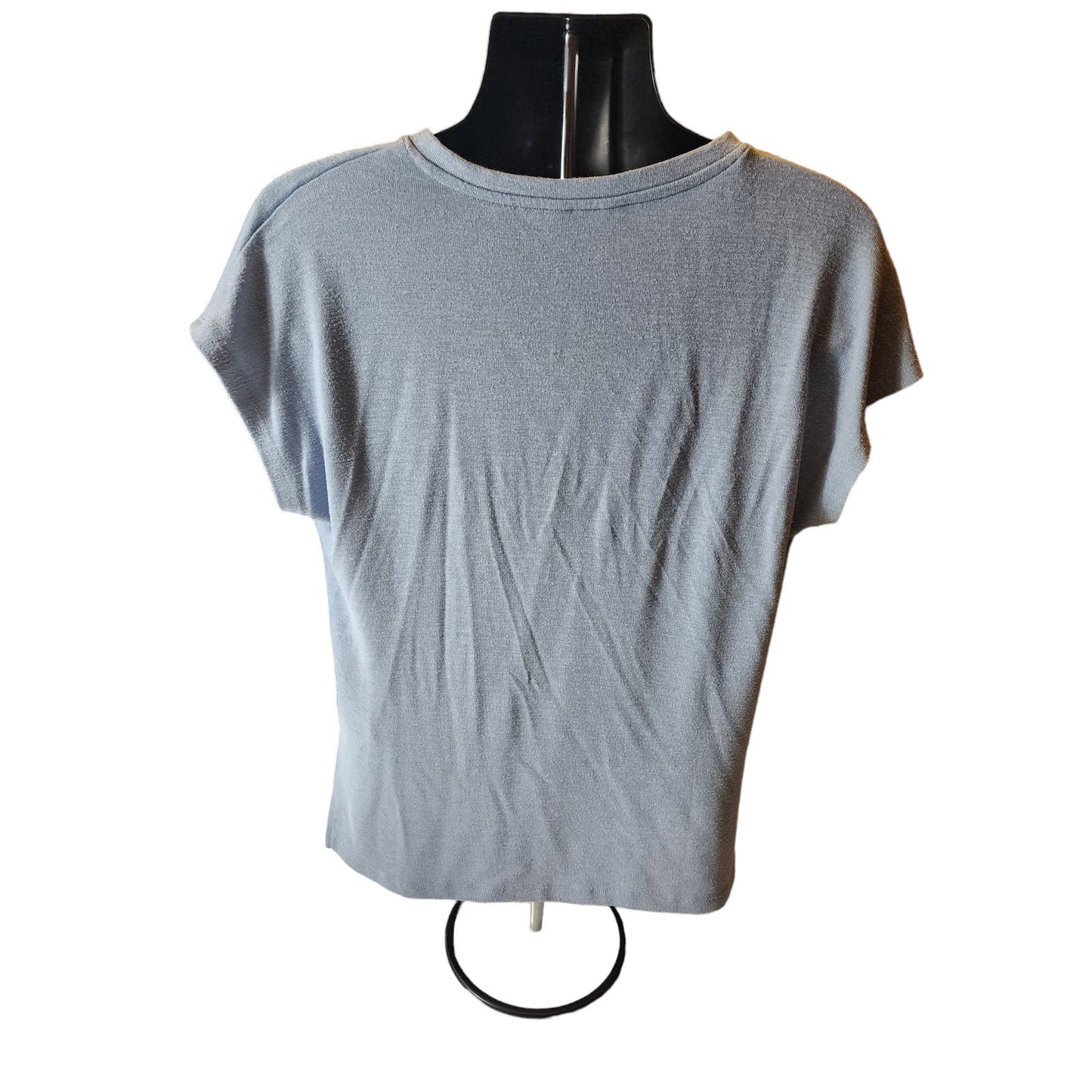 Orvis V Neck Shirt Mens Large Lightweight Casual Knit Blue Pullover