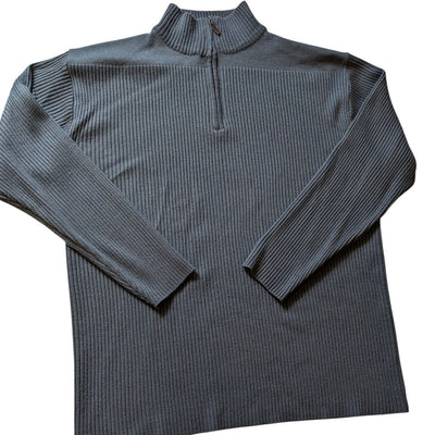 Bachrach Sweater Mens XL Ribbed Mock Neck Pullover Wool Knit Acrylic Cashmere