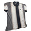 GFC Polo Shirt Mens XL Striped Crest Logo Short Sleeve Casual Golf Preppy 90s