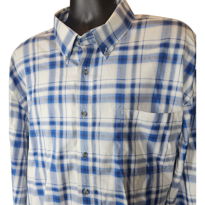 Cabelas Shirt Men 3XL Plaid Long Sleeve Cotton Western Classic Casual Workwear