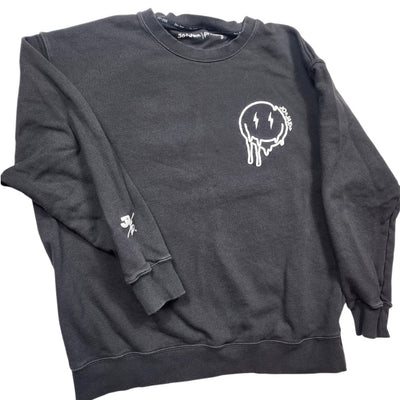 Jo+Jax Presley Choose Happy Sweatshirt XS Oversized XL Smiley Faces Street Dance