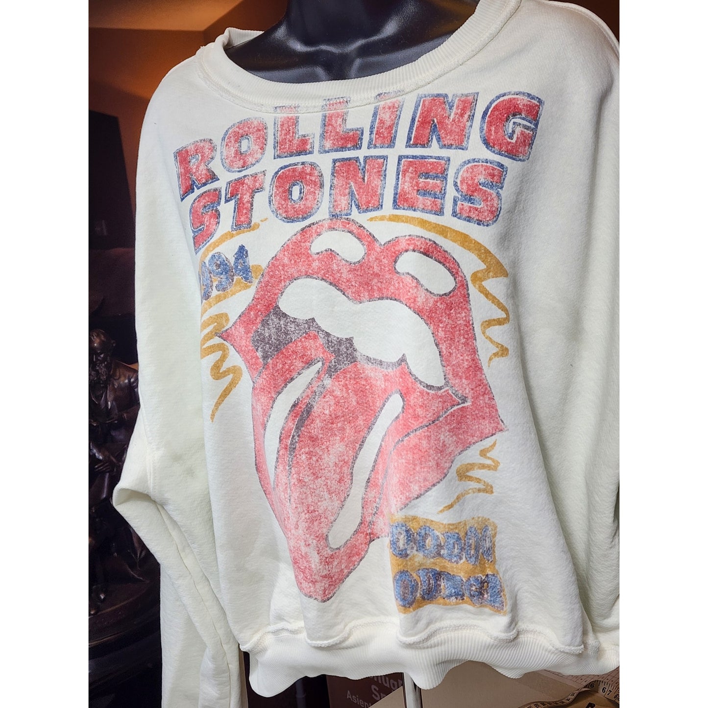 Rolling Stones x People of Leisure Sweatshirt Small 1994 Tongue Voodoo Lounge
