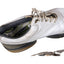 FootJoy Golf Shoes Mens 10W White Leather Classic Spiked Cleats Flex Zone 53163