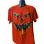 Jerzees Pumpkin Halloween Graphic Shirt Men Large Women XL Jack O Lantern Spooky