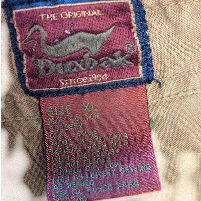 Vintage Duxbak Shirt Mens XL Hunting Long Sleeve Shooting Patch Work Outdoorsman