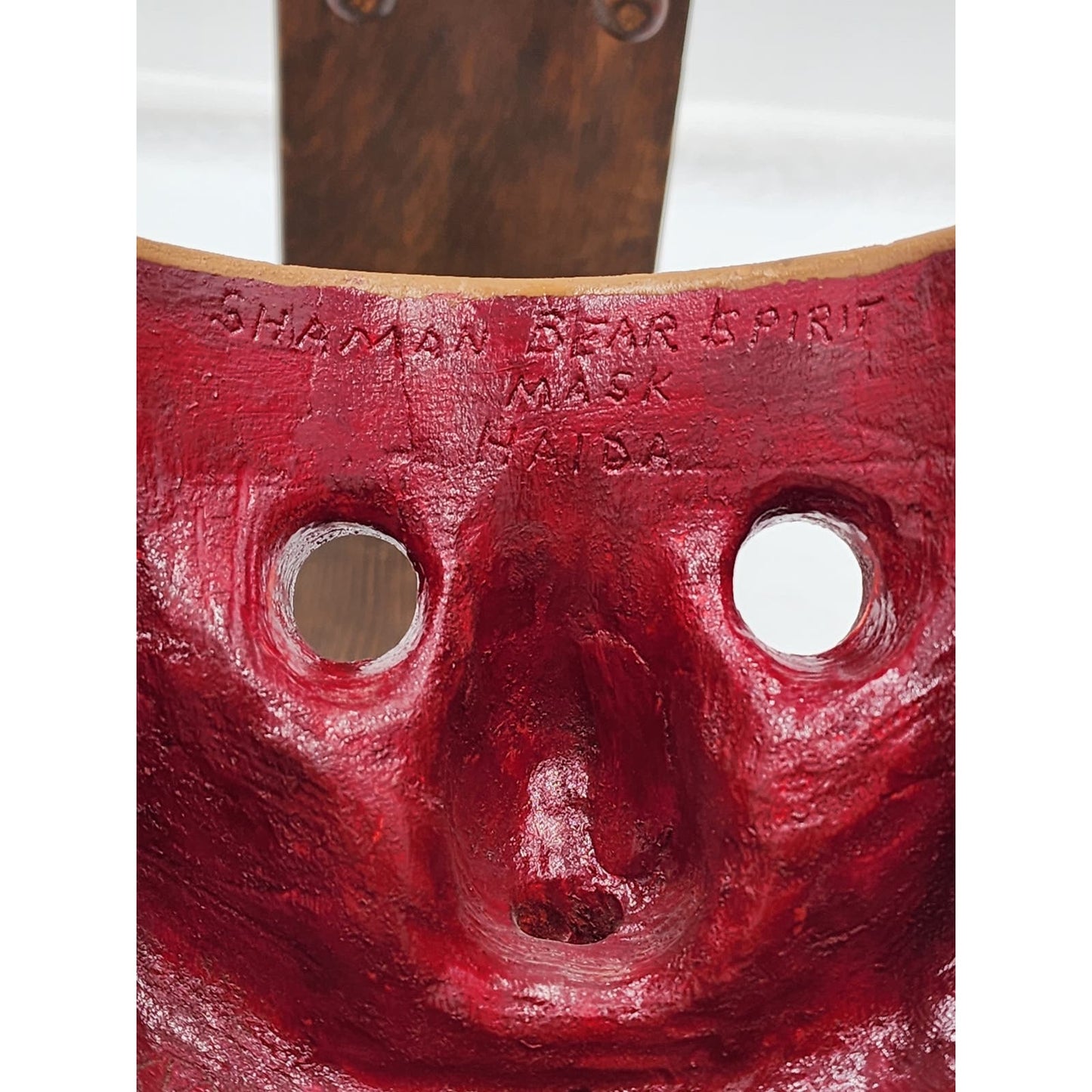 Haida Shaman Bear Spirit Mask Medicine Man Chilkat Signed Kent Quesnell 1986