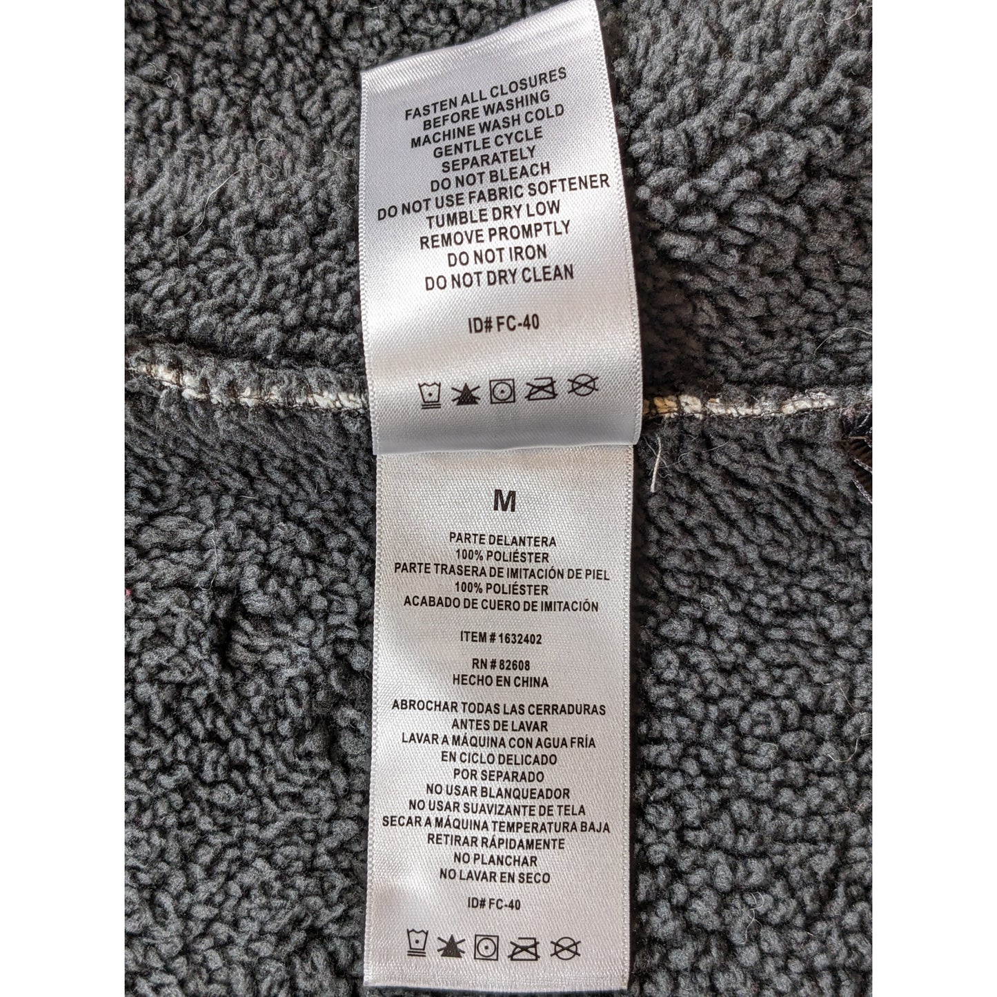 Rugged Elements Sherpa Lined Hoodie Jacket Men Medium Full Zip Outdoor Fleece