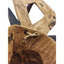 African Antelope Mask Hand Carved Wood Tribal Wall Art Rope Hanger Vintage 26"