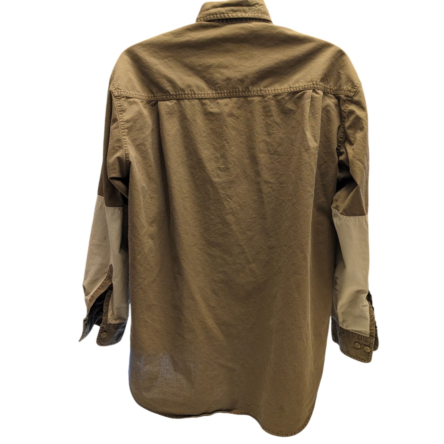 Vintage Duxbak Shirt Mens XL Hunting Long Sleeve Shooting Patch Work Outdoorsman