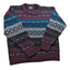 Vintage Jantzen Mens XL Sweater Geometric Pattern USA Crewneck Grandpa Retro