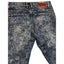 USTORM Jeans Mens Slim Fit 32x32 Blue Acid Wash Distressed Denim Retro Y2K Vibe