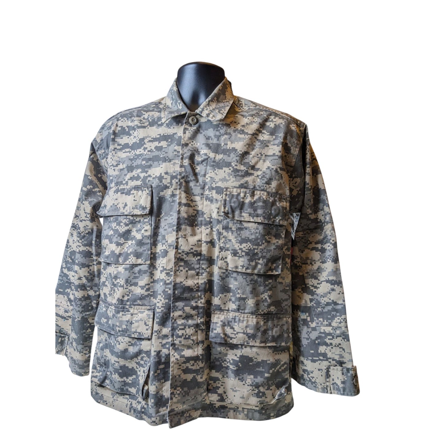 Rothco Combat Shirt Mens Medium Force BDU Camo Jacket Military Tactical Army