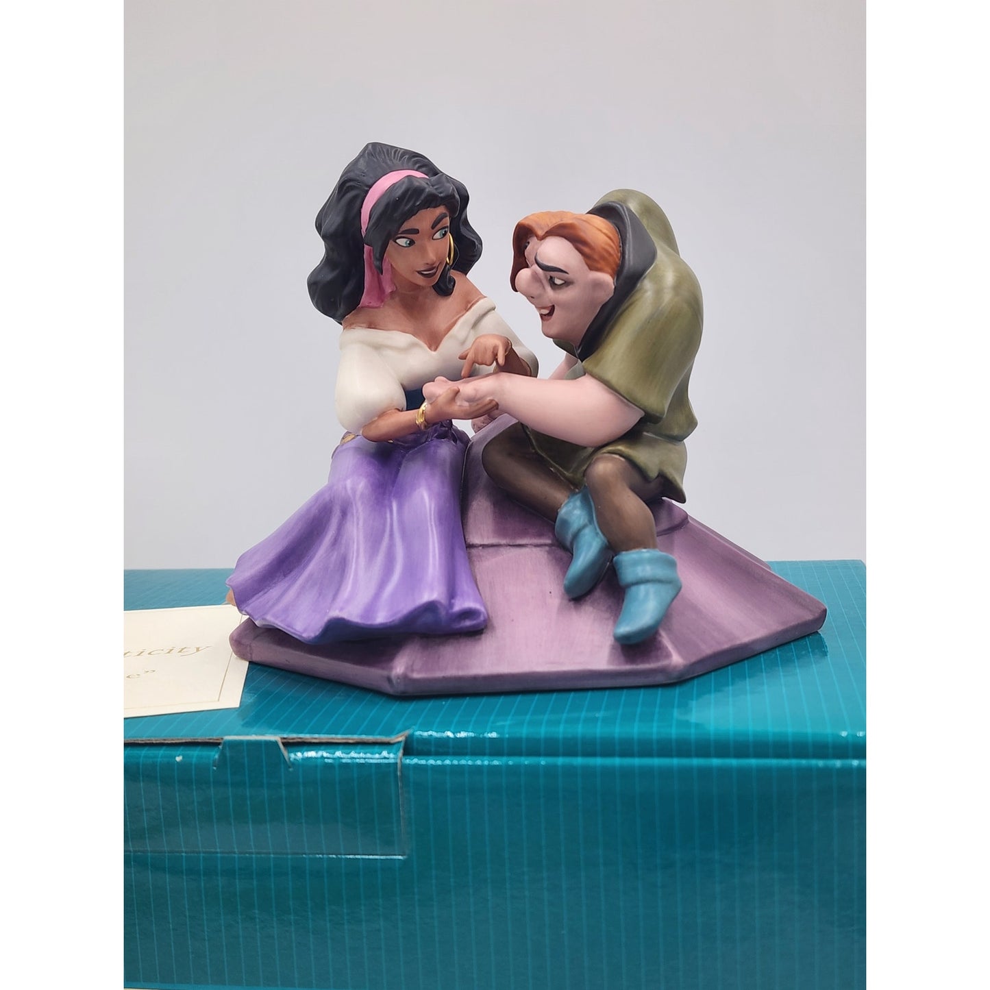 WDCC Hunchback Notre Dame Esmeralda Quasimodo Not a Single Monster Line COA Box