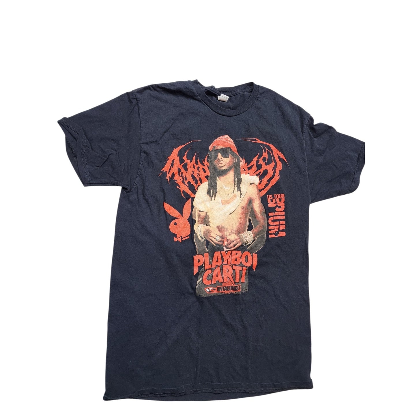 Fruit of the Loom Playboi Carti Rap Tee Small Tour Shirt Graphic Concert Tee
