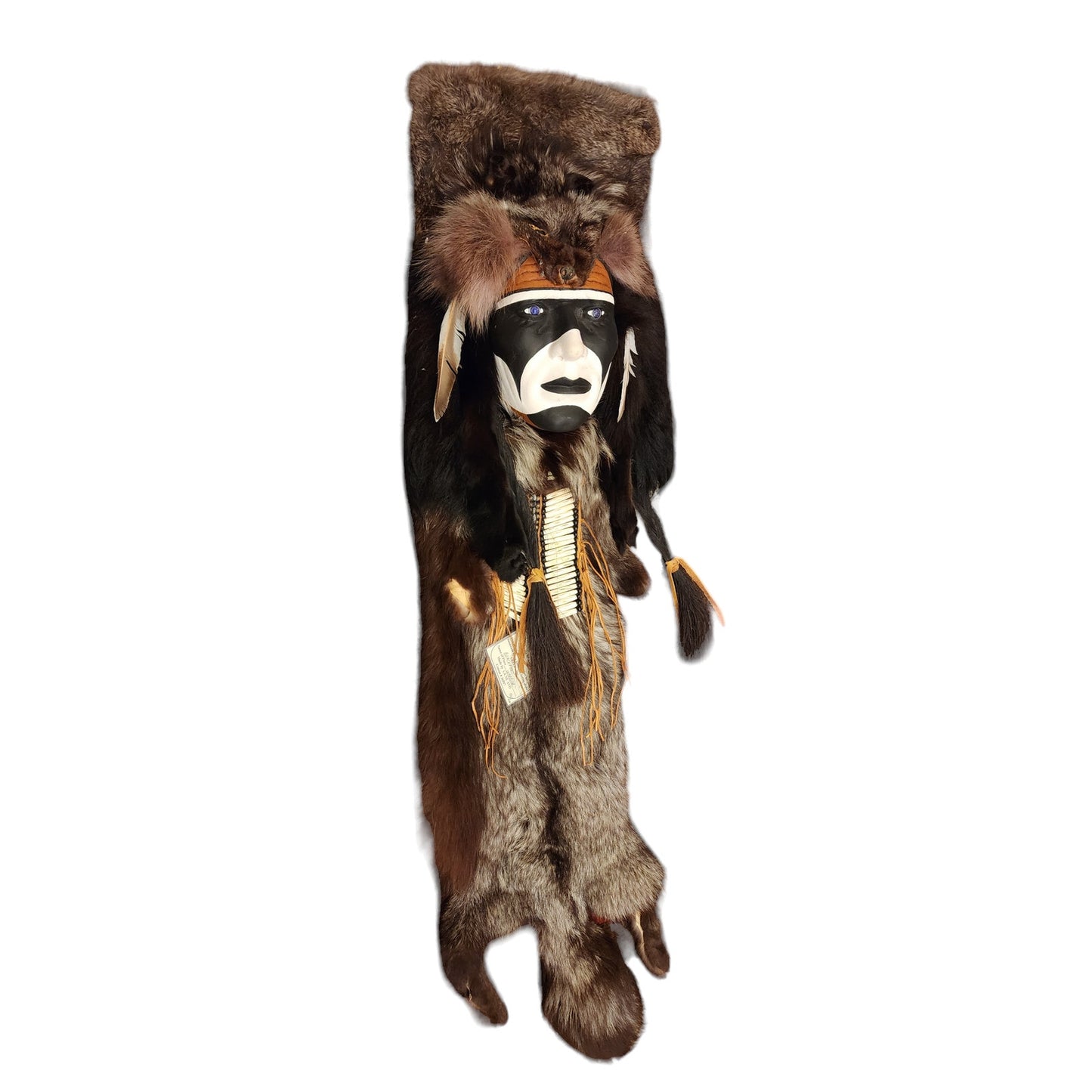 La Ne Ayo Spirit Mask Blackfeet Warrior Native American Indian Creek Tribe 47"