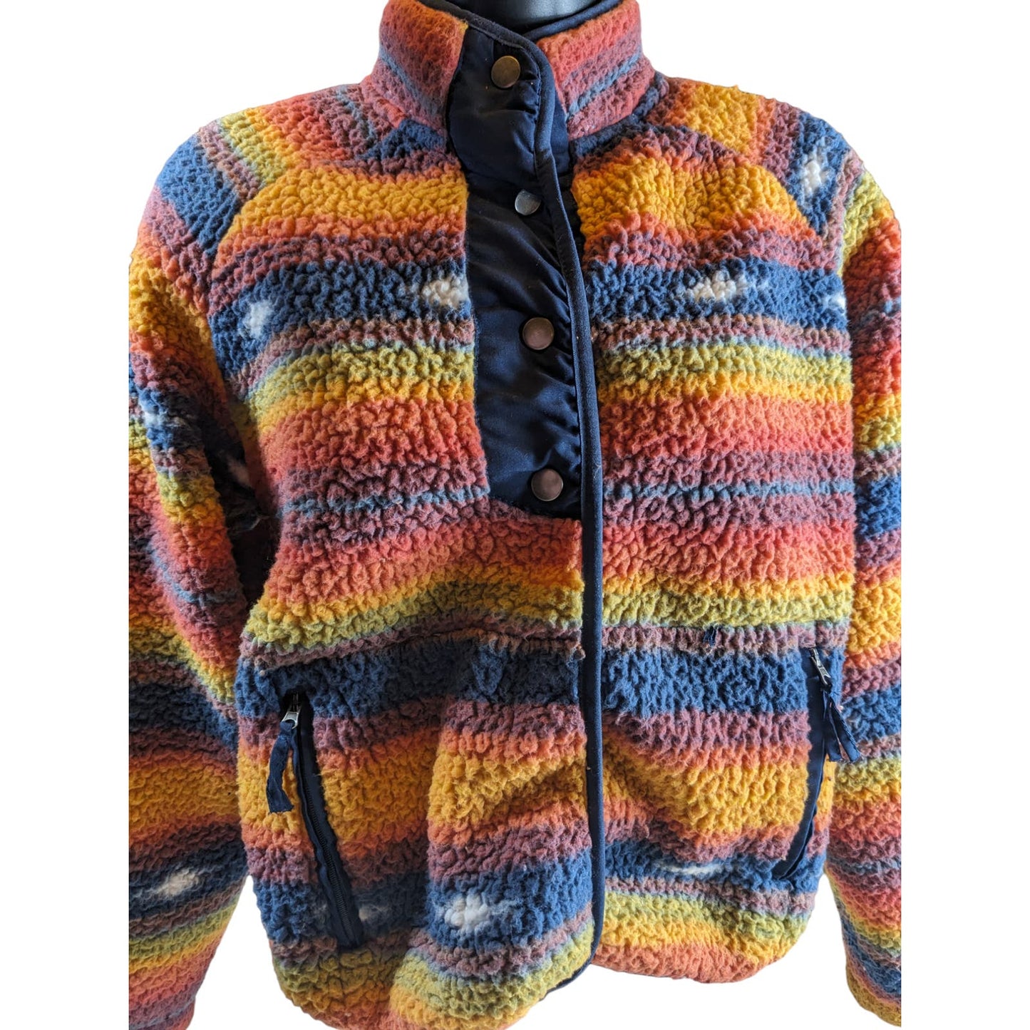 Life Integrity Earth Sweater Womens 14 Sherpa LIV Outdoor Boho Jacket Bohemian