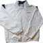 Reebok Classic Track Jacket Womens XL White Navy Full Zip Windbreaker Sporty