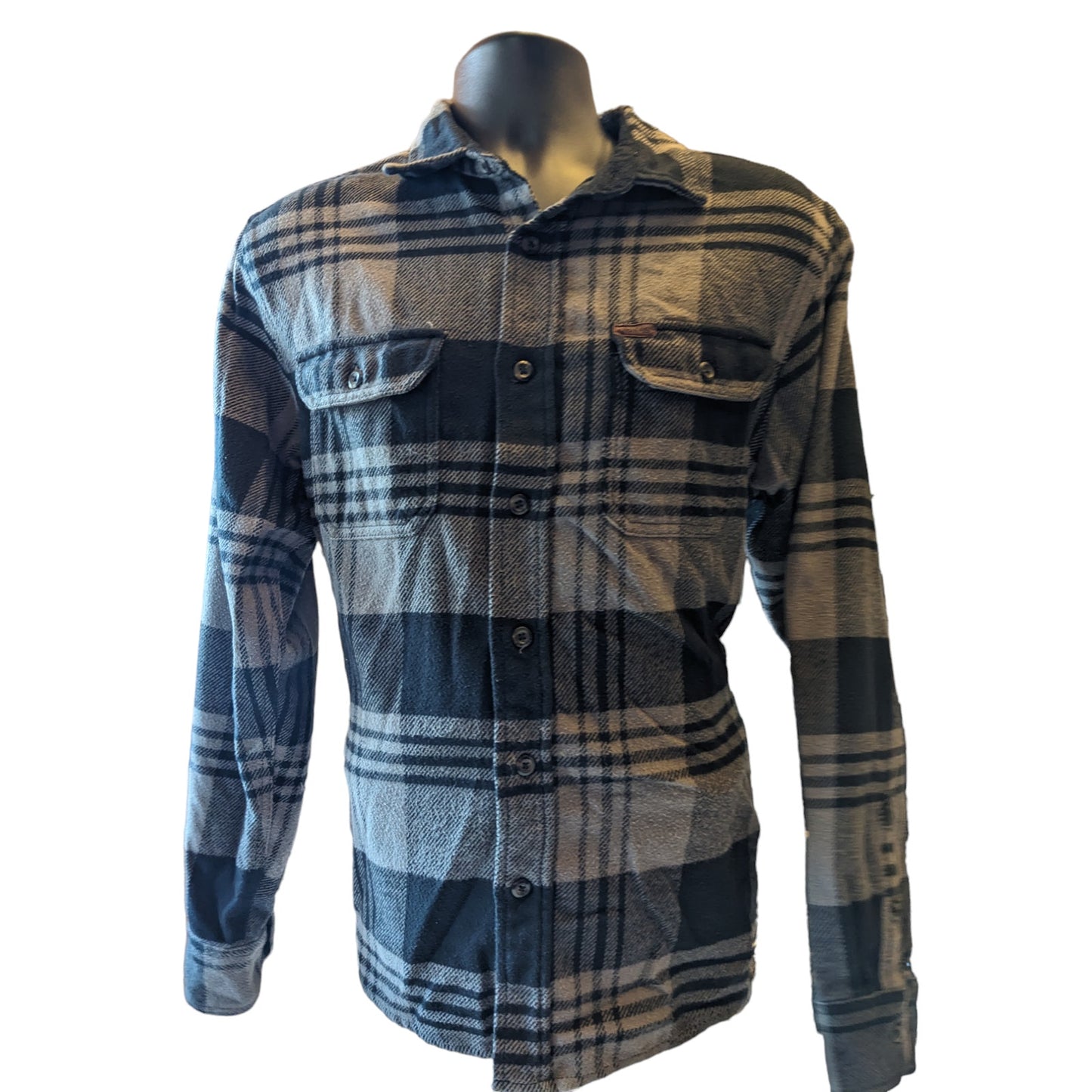 Orvis Flannel Shirt Mens Medium Plaid Button Outdoor Lumberjack Rugged Layering