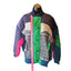 DTU Pink Colorblock Jacket M Oversized XL Quilted Patchwork Bomber Retro Street