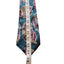 Oscar de la Renta Mens Tie Vintage Floral Print Teal Pink Neckwear Necktie