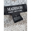 Madison Plaid Knit Cardigan Sweater Womens Large Open Front Layering Rhinestone
