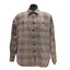 Wrangler Mens XL Brown Flannel Shirt Long Sleeve Button Down Plaid Workwear